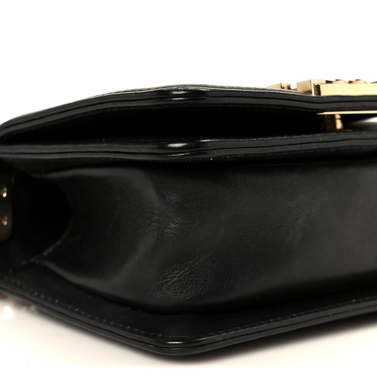 Chanel Lambskin Chevron Quilted Mini Boy Flap  Black