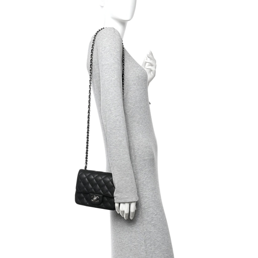 Chanel Caviar Quilted Mini Square Flap Black
