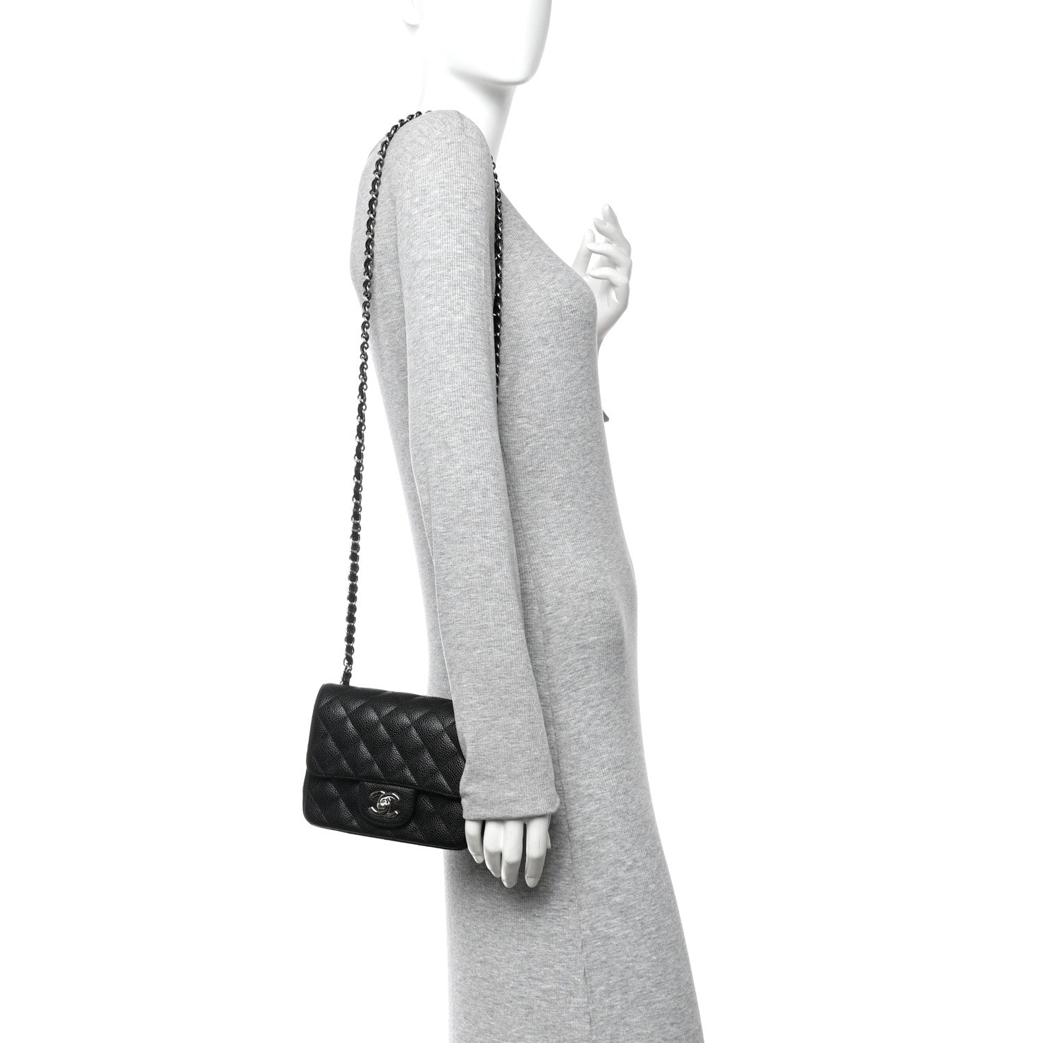 Chanel Caviar Quilted Mini Square Flap Black