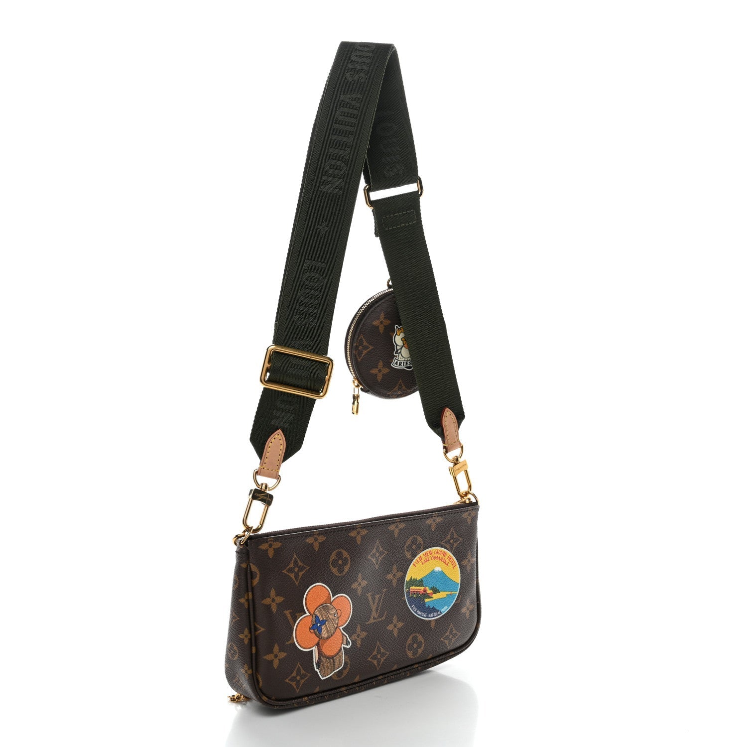 Louis Vuitton Monogram My LV World Tour Multi Pochette Accessories Kaki