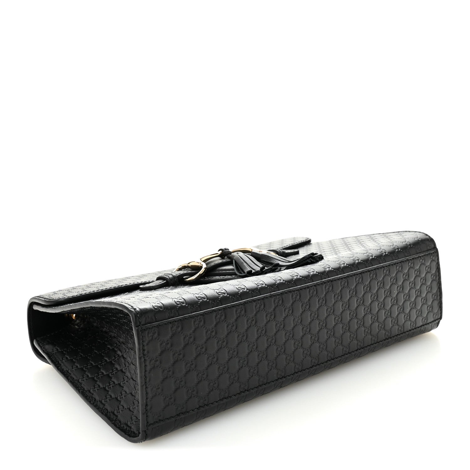 Gucci Microguccissima Medium Emily Chain Shoulder Bag Black