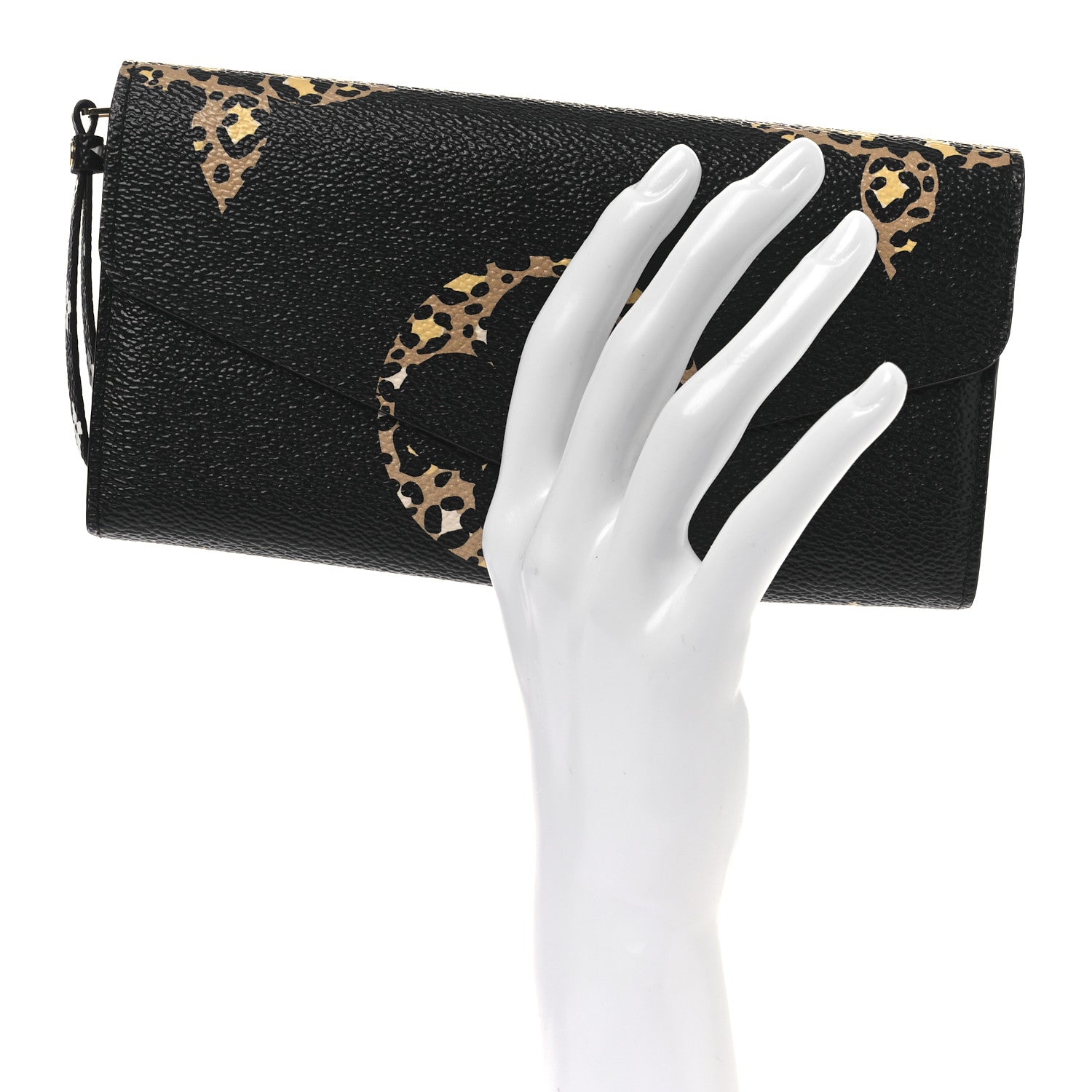 Louis Vuitton Monogram Giant Jungle Sarah Wallet Black