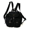 Prada Tessuto Nylon Saffiano Small Backpack Black