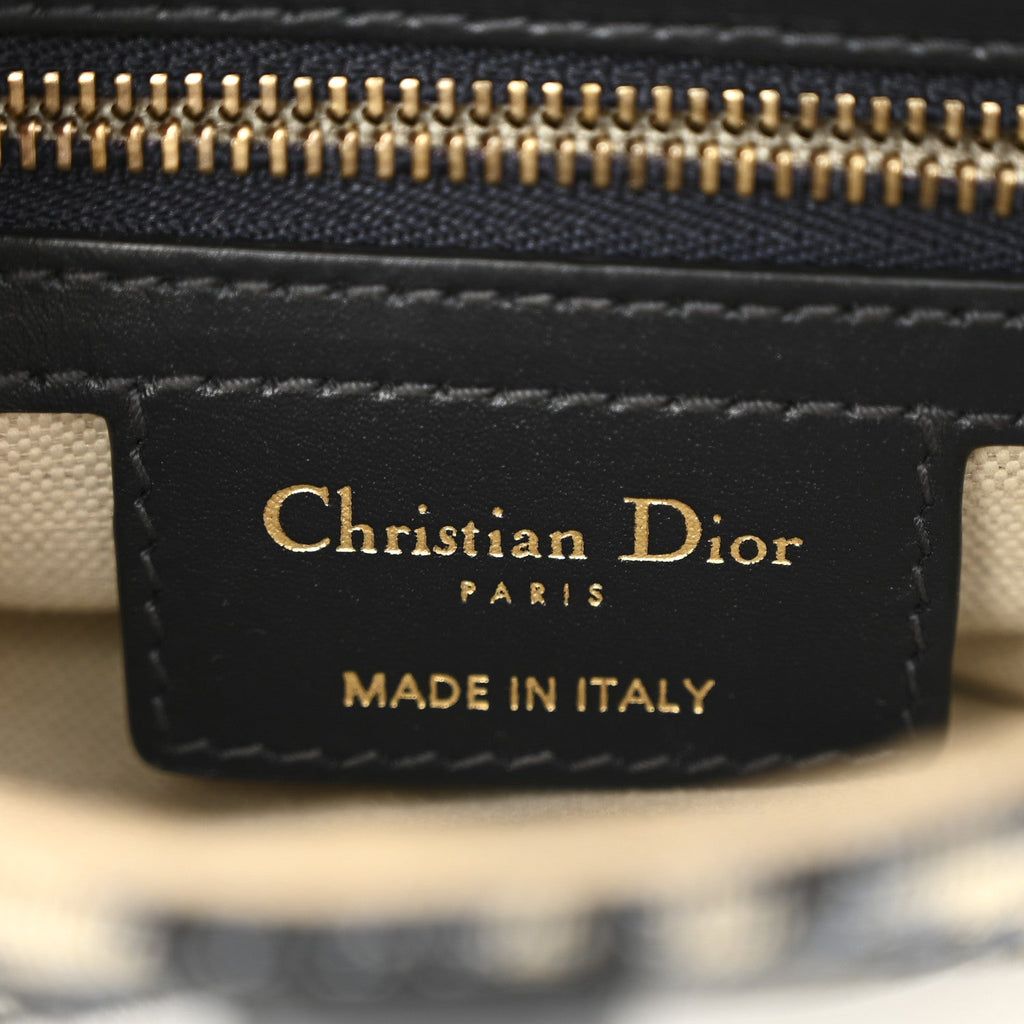 Christian Dior Oblique Saddle Bag Blue