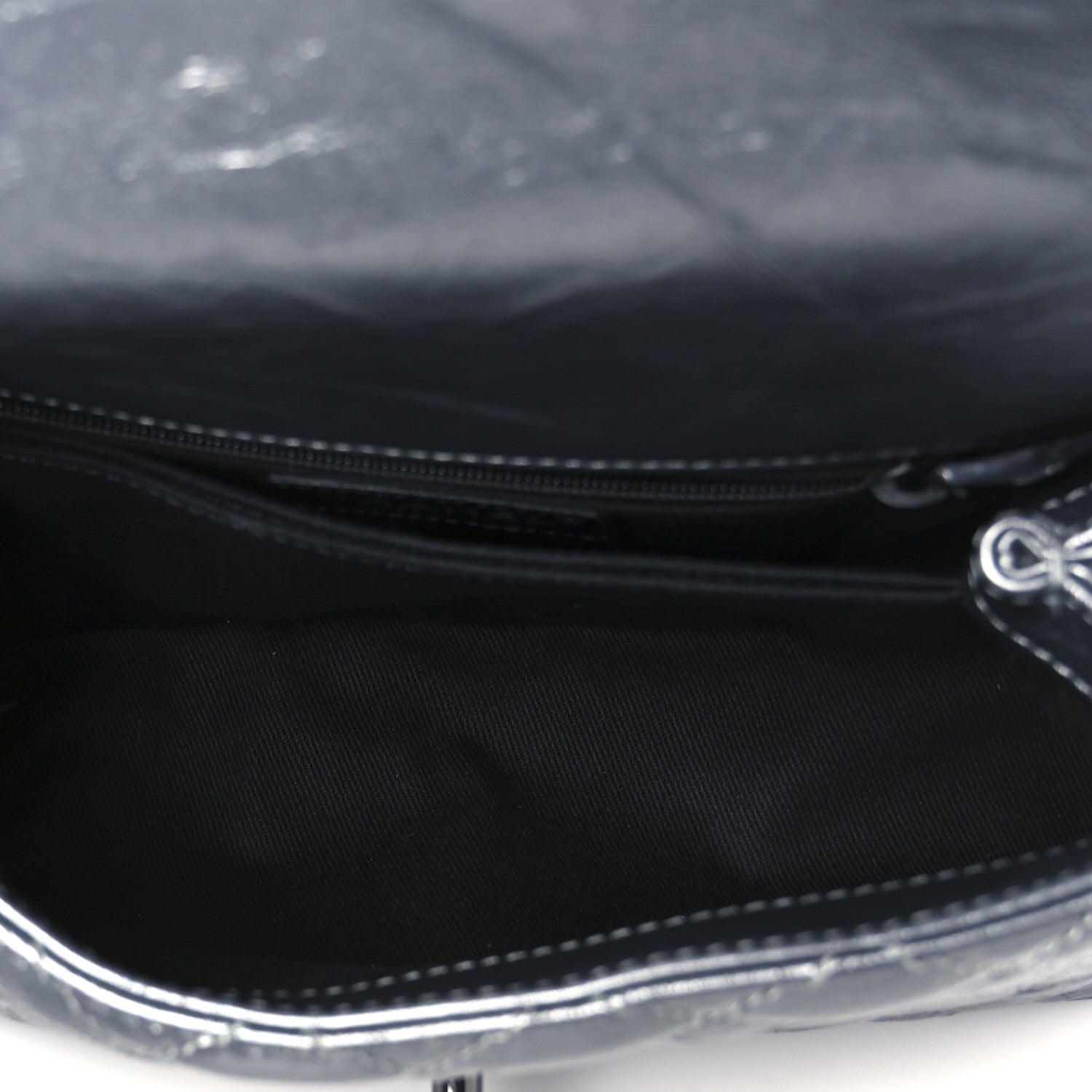 Chanel Metallic Aged Calfskin Quilted Mini Coco Handle Flap Charcoal