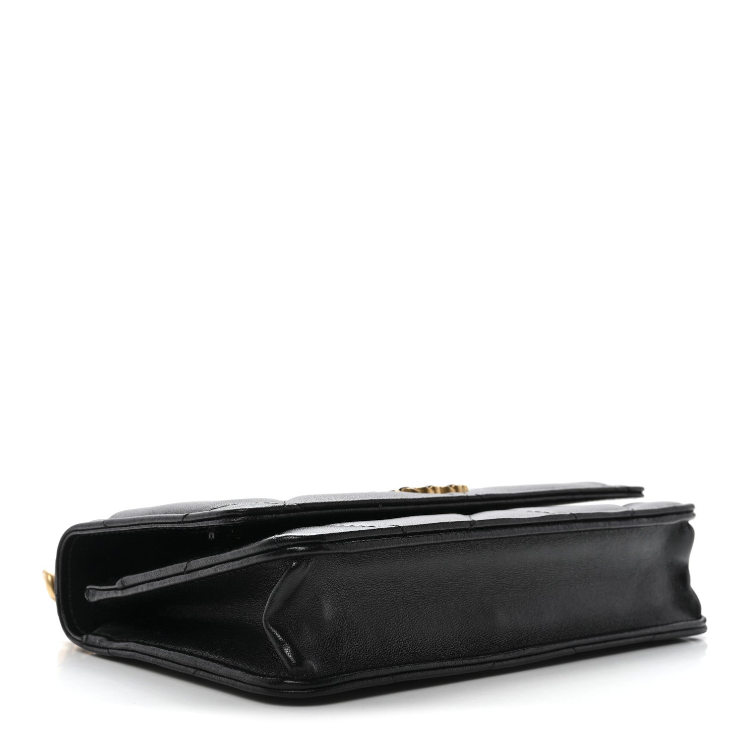 Chanel Lambskin Quilted Chanel 19 Wallet On Chain WOC Black