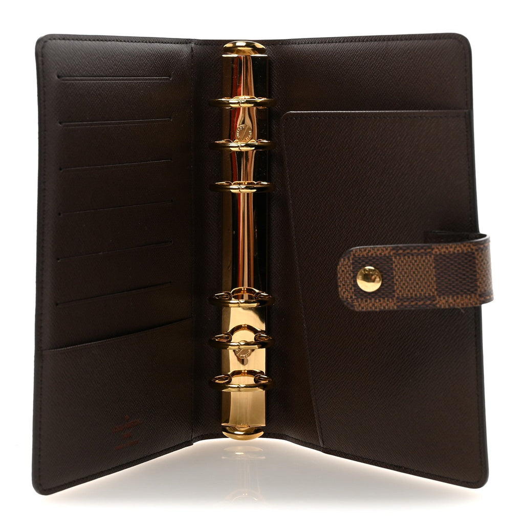 Louis Vuitton Damier Ebene Medium Ring Agenda Cover