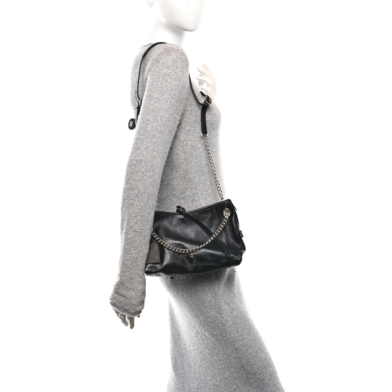 Louis Vuitton Lambskin CarryAll Vibe BB Black