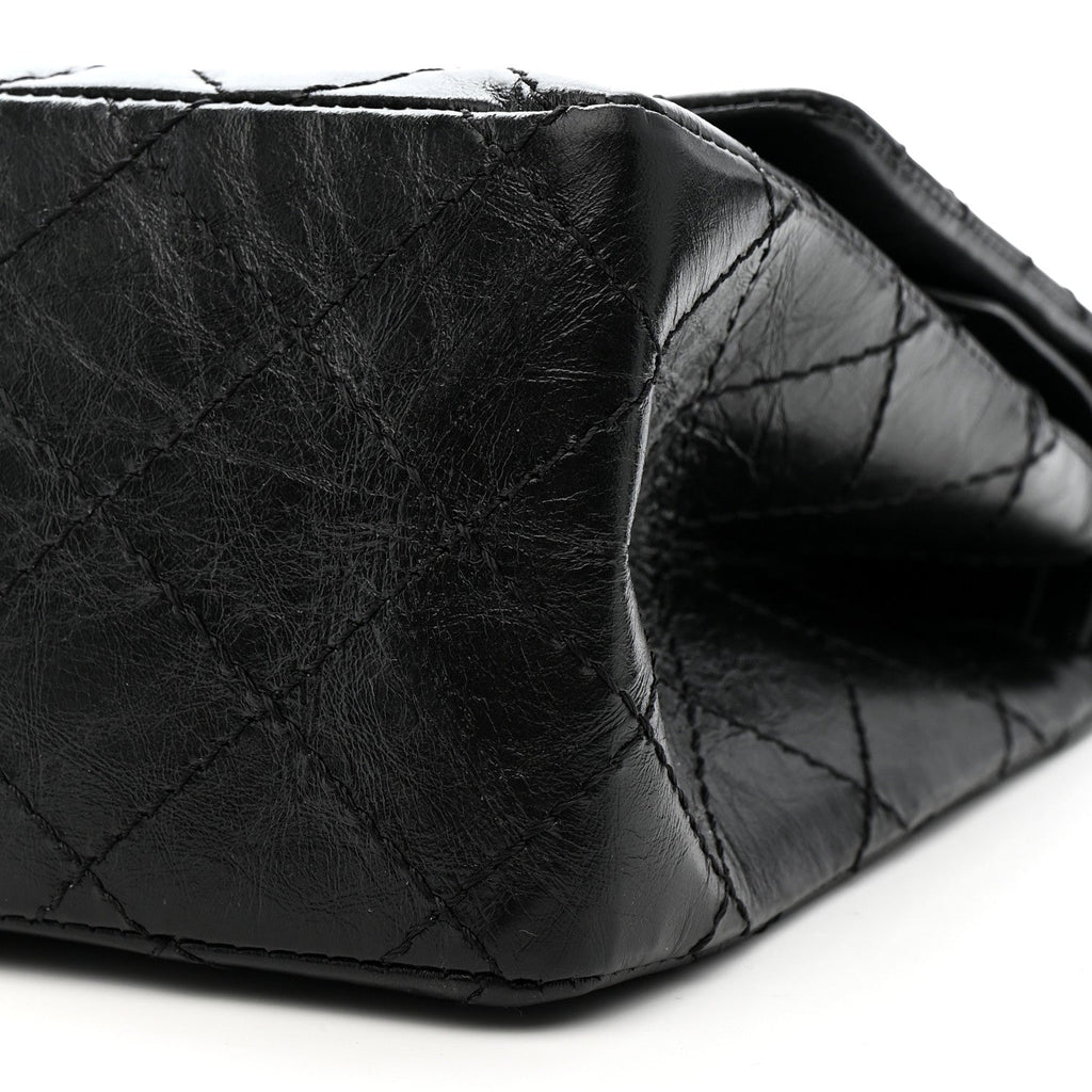 Chanel Aged Calfskin Quilted 2.55 Reissue 226 Flap So Black