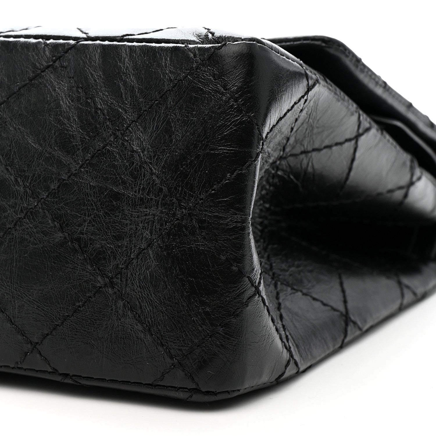 Chanel Aged Calfskin Quilted 2.55 Reissue 226 Flap So Black