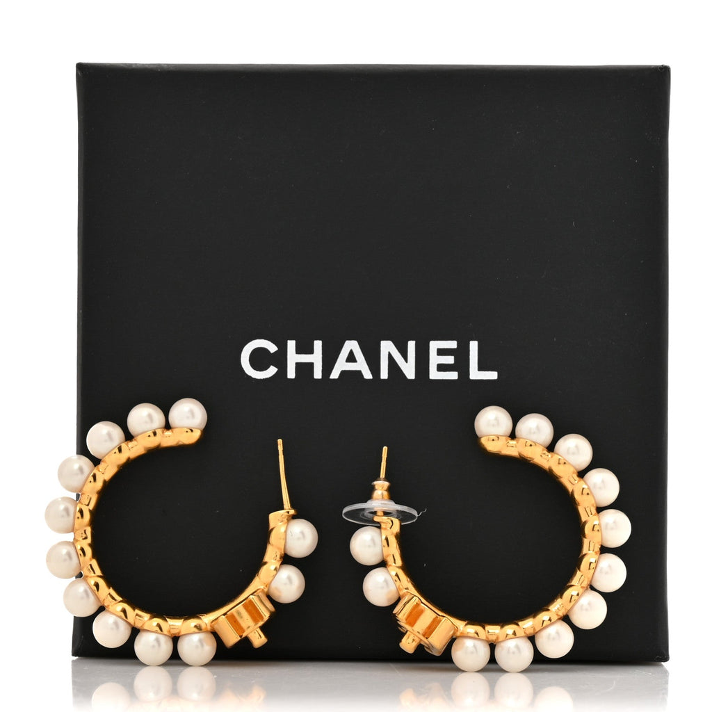Pearl CC More Is More Small Hoop Earrings Gold