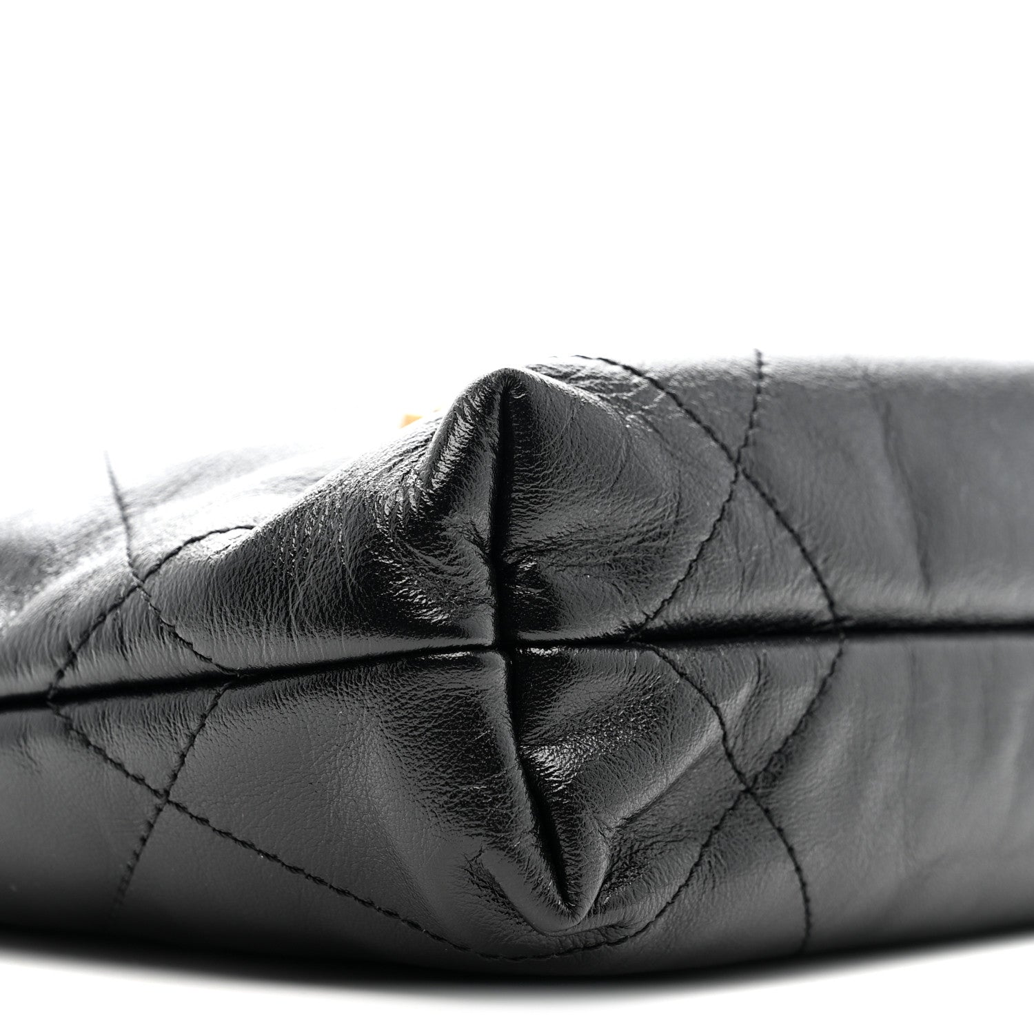 Chanel Shiny Calfskin Quilted Mini Chanel 22 Black