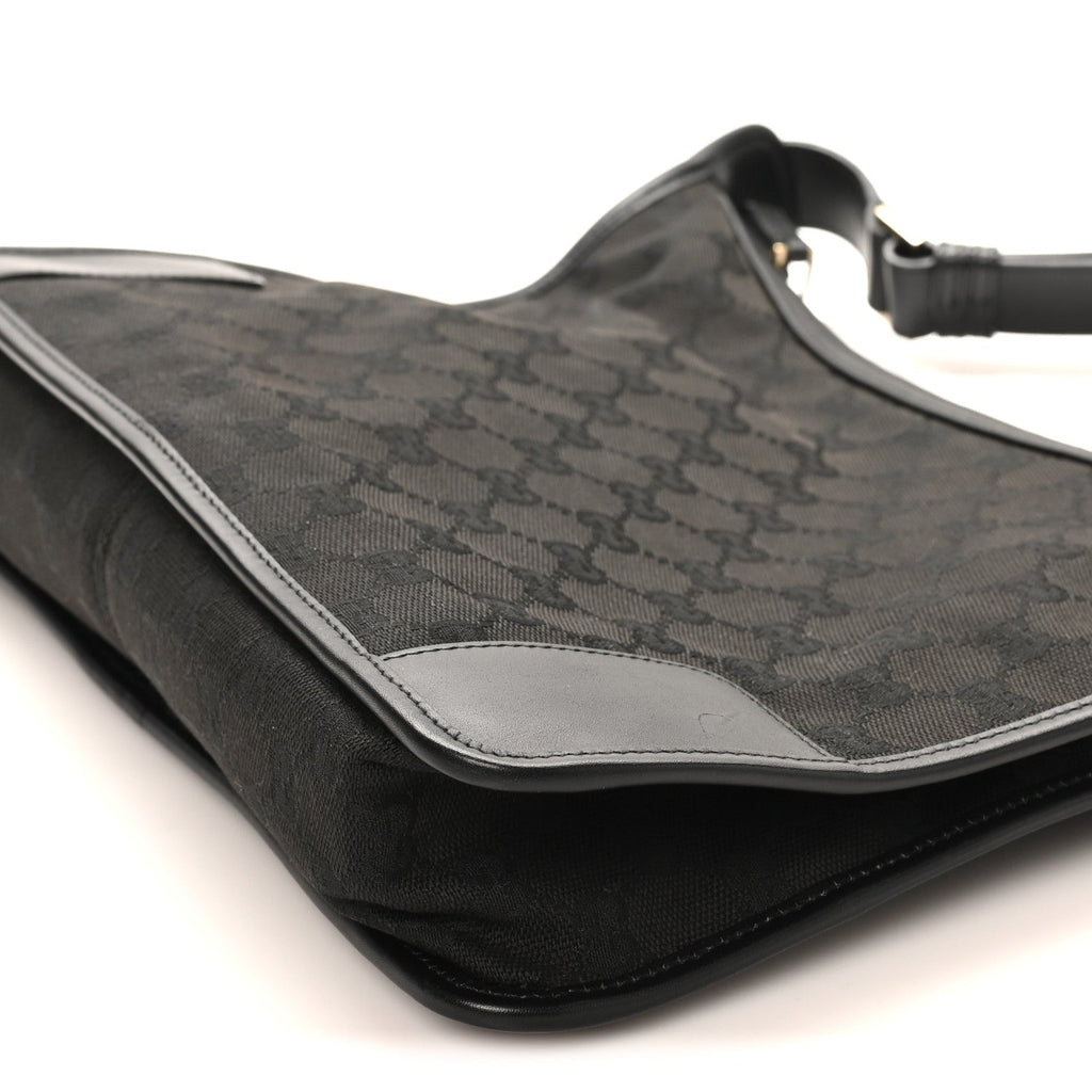 Gucci Monogram Shoulder Bag  Black
