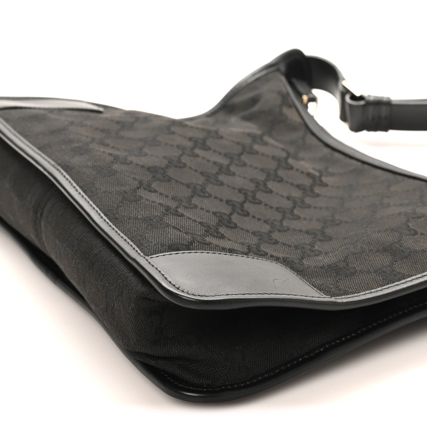 Gucci Monogram Shoulder Bag  Black
