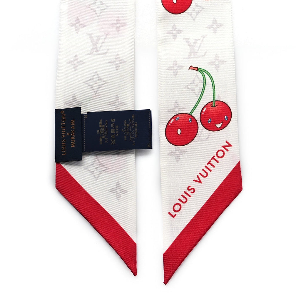 Louis Vuitton LV X TM Silk Monogram Cerises Bandeau White