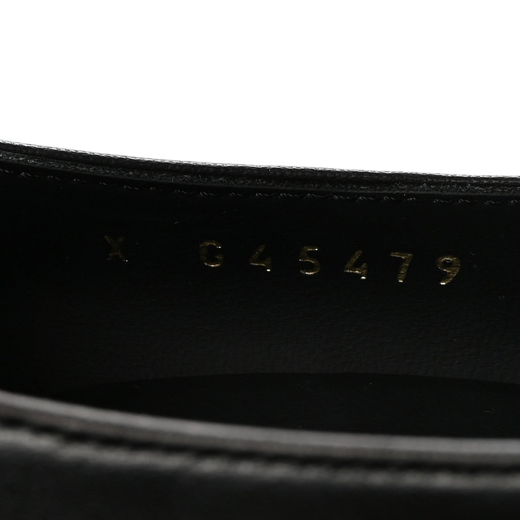Lambskin Grosgrain Cap Toe CC Pumps 36.5 Black