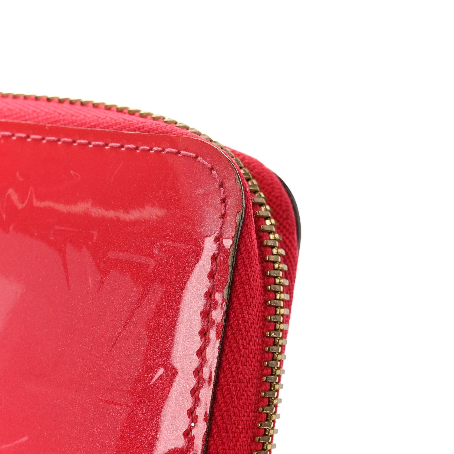 Louis Vuitton Vernis Zippy Wallet Rose Litchi