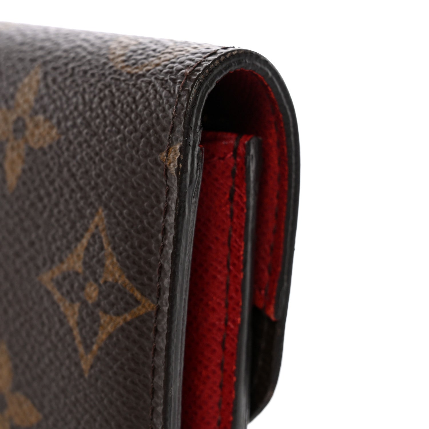 Louis Vuitton Monogram Emilie Wallet Red