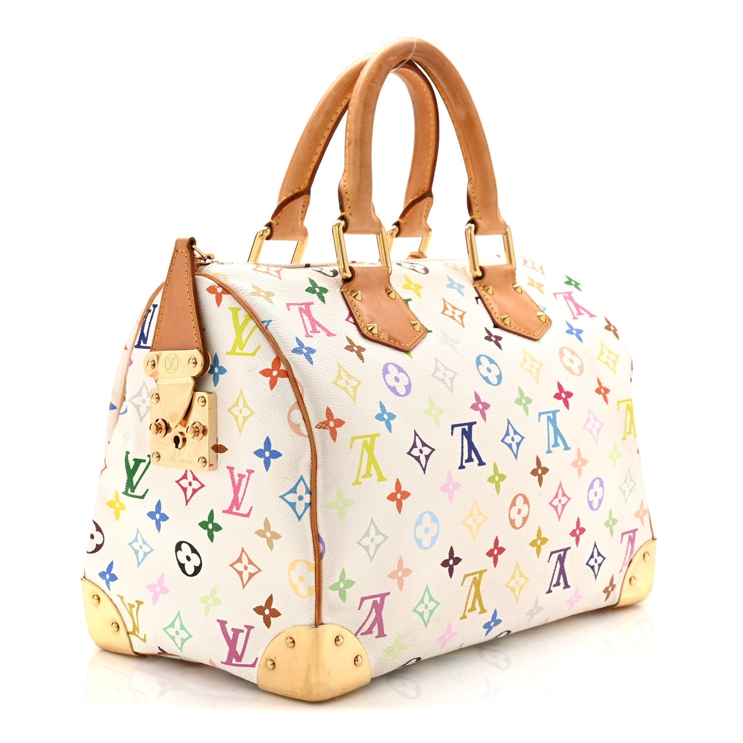 Louis Vuitton Monogram Multicolor Speedy 30 White