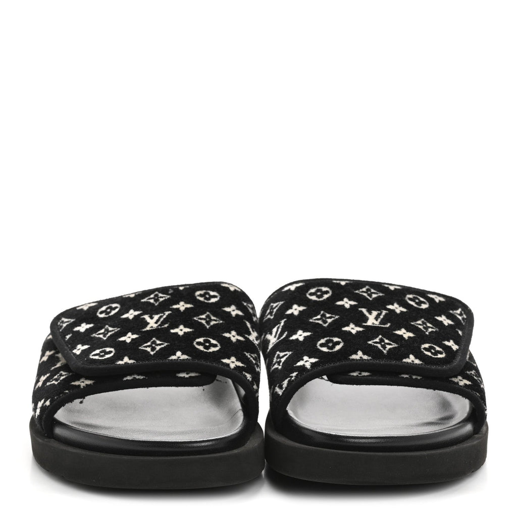 Louis Vuitton Monogram Mens Miami Mules 8.5 Black