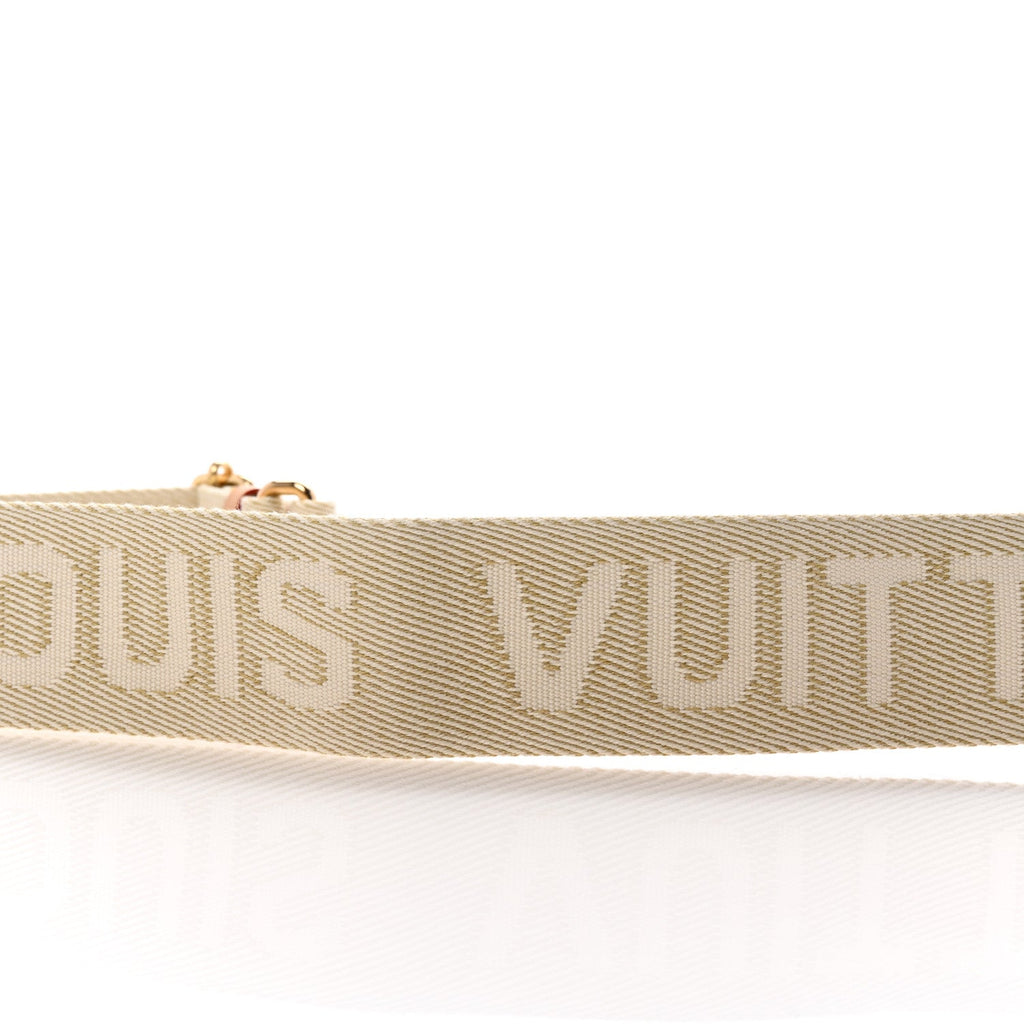 Louis Vuitton Jacquard High Rise Shoulder Strap Beige