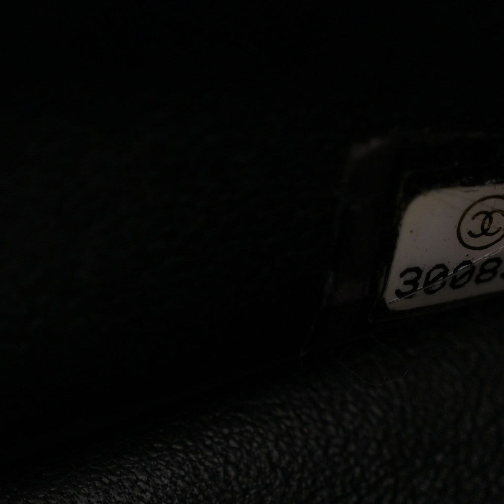 Chanel Tweed Quilted Mini Side Pearl Flap Bag Black