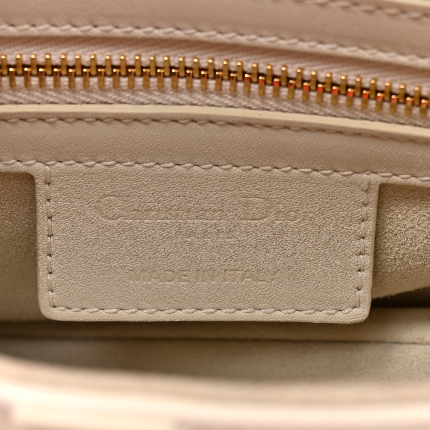 Christian Dior Ultra Matte Calfskin Saddle Bag Off White
