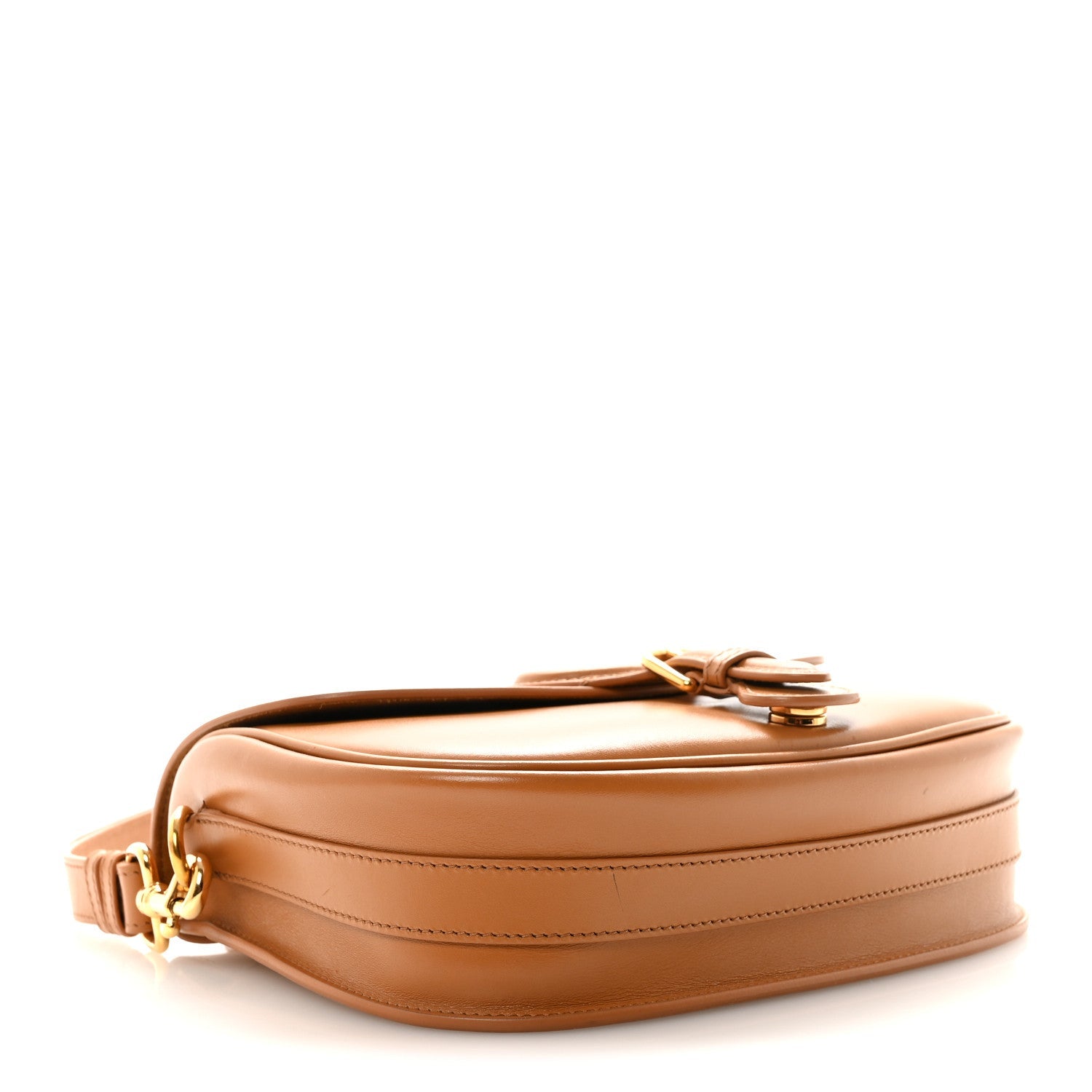 Christian Dior Box Calfskin Medium Bobby Flap Camel