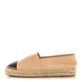 Lambskin CC Espadrilles 37 Beige Black