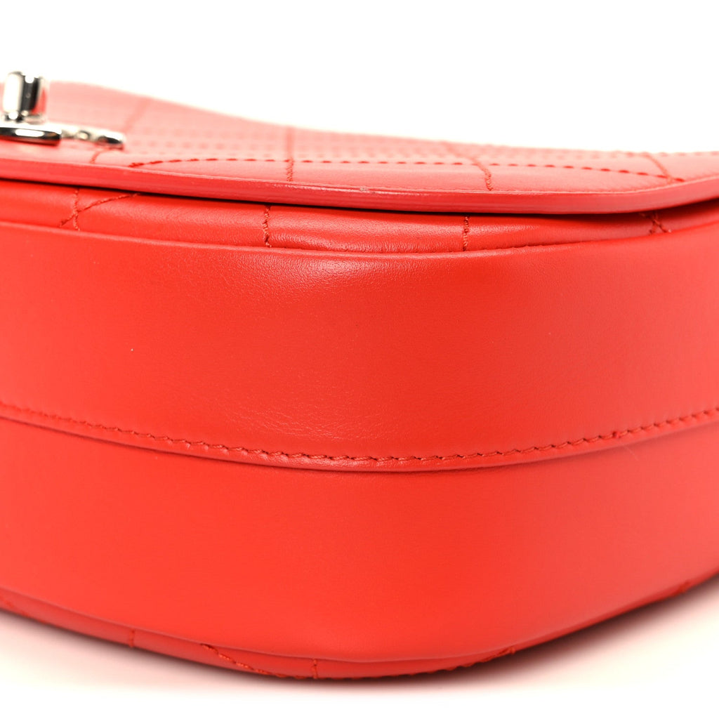 Chanel Calfskin Stitched Small Ring My Bag Flap Crossbody Red