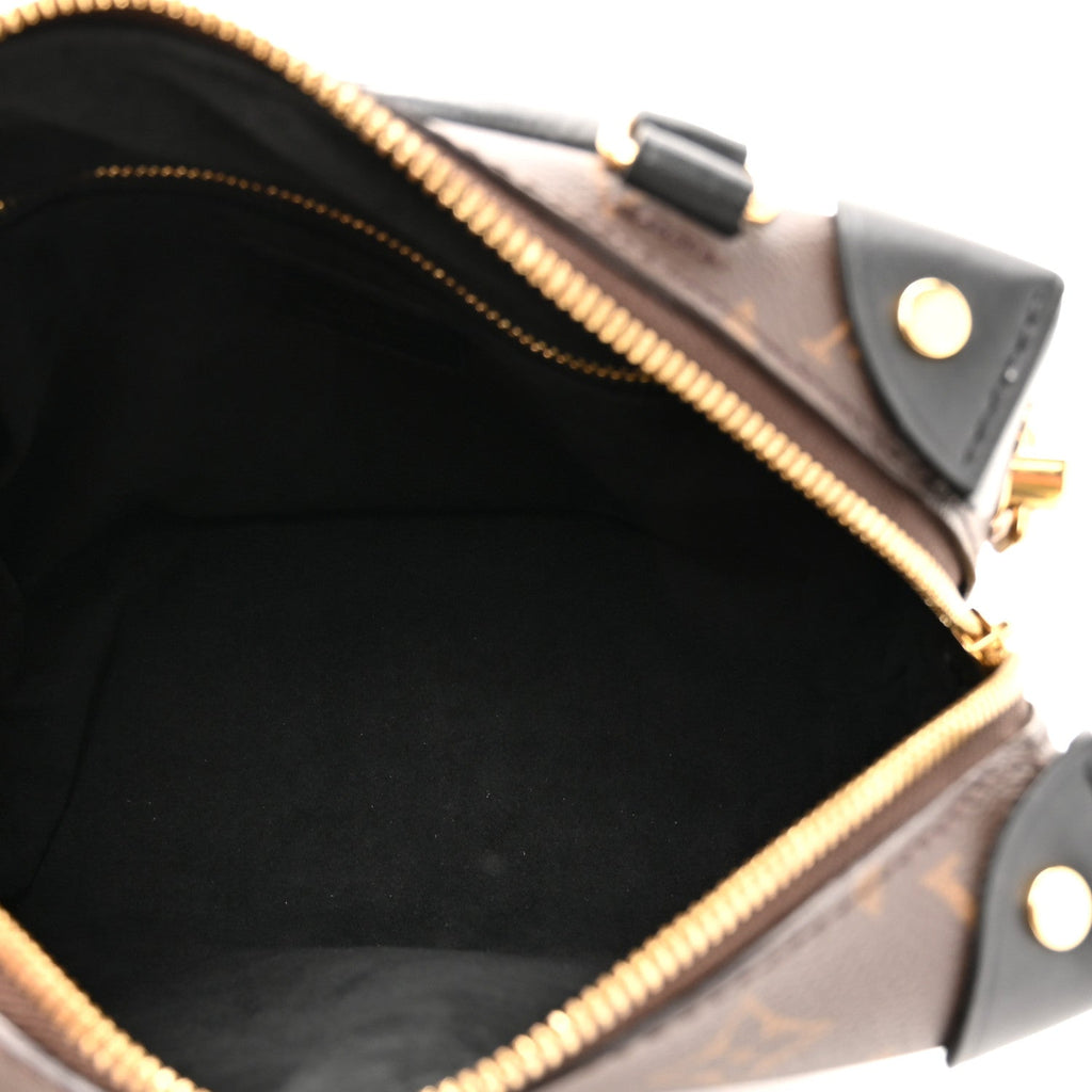 Louis Vuitton Monogram Petite Malle Souple Black