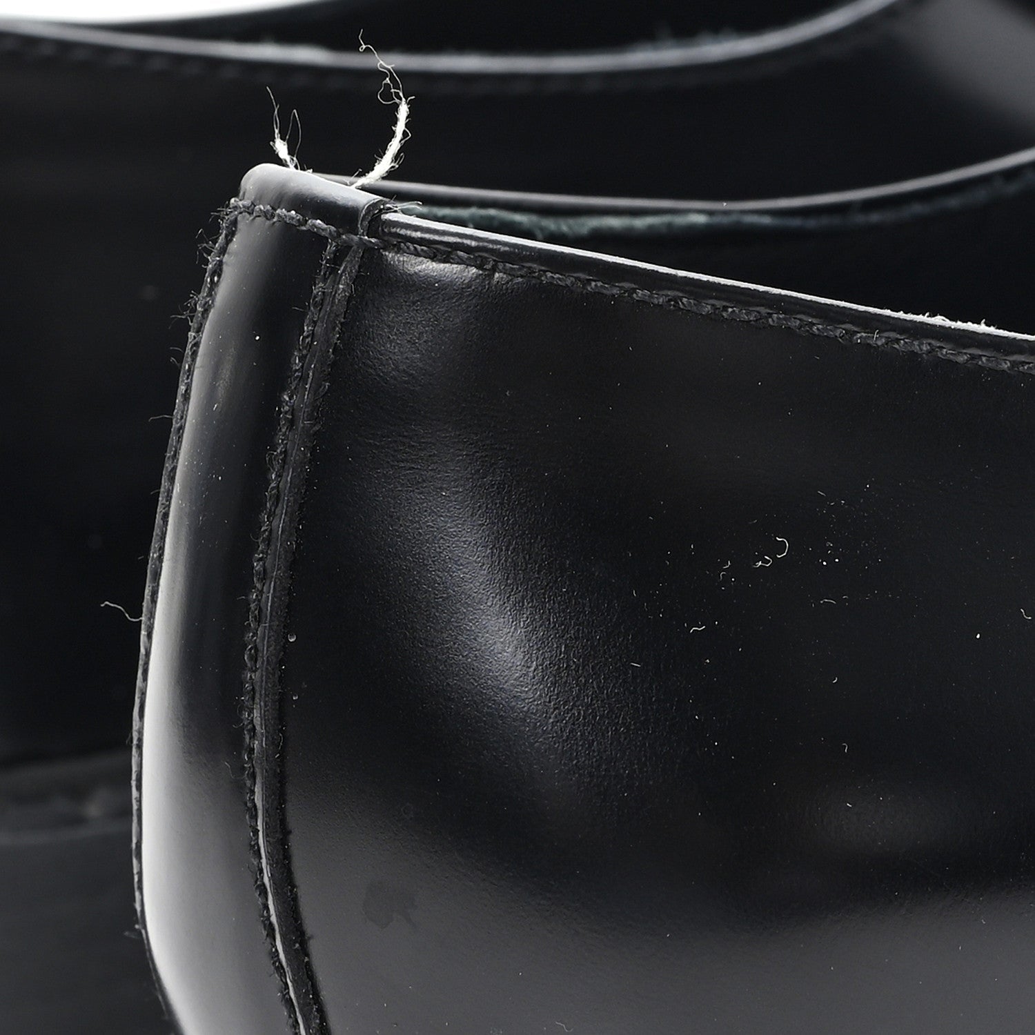 Prada Spazzolato Metal Triangle Logo 50mm Loafers 39 Black