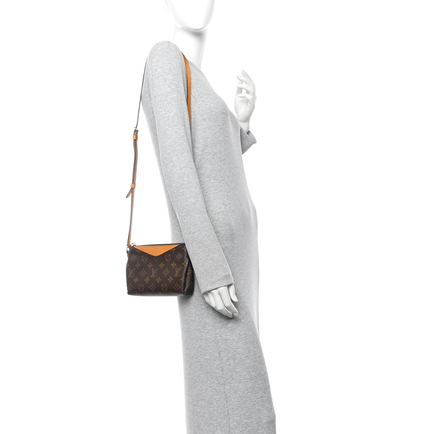 Louis Vuitton Monogram Pallas Clutch Saffron