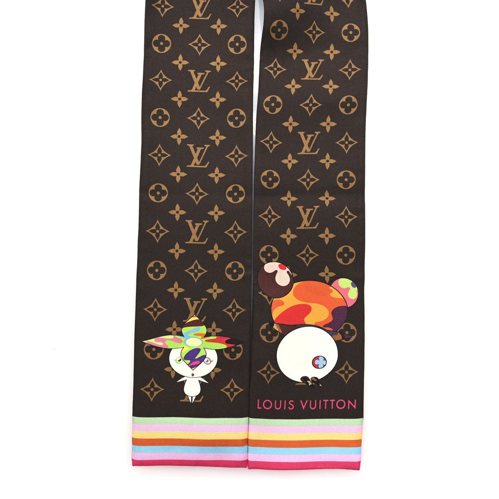 Louis Vuitton LV X TM Silk Monogram Superflat Character Bandeau Brown