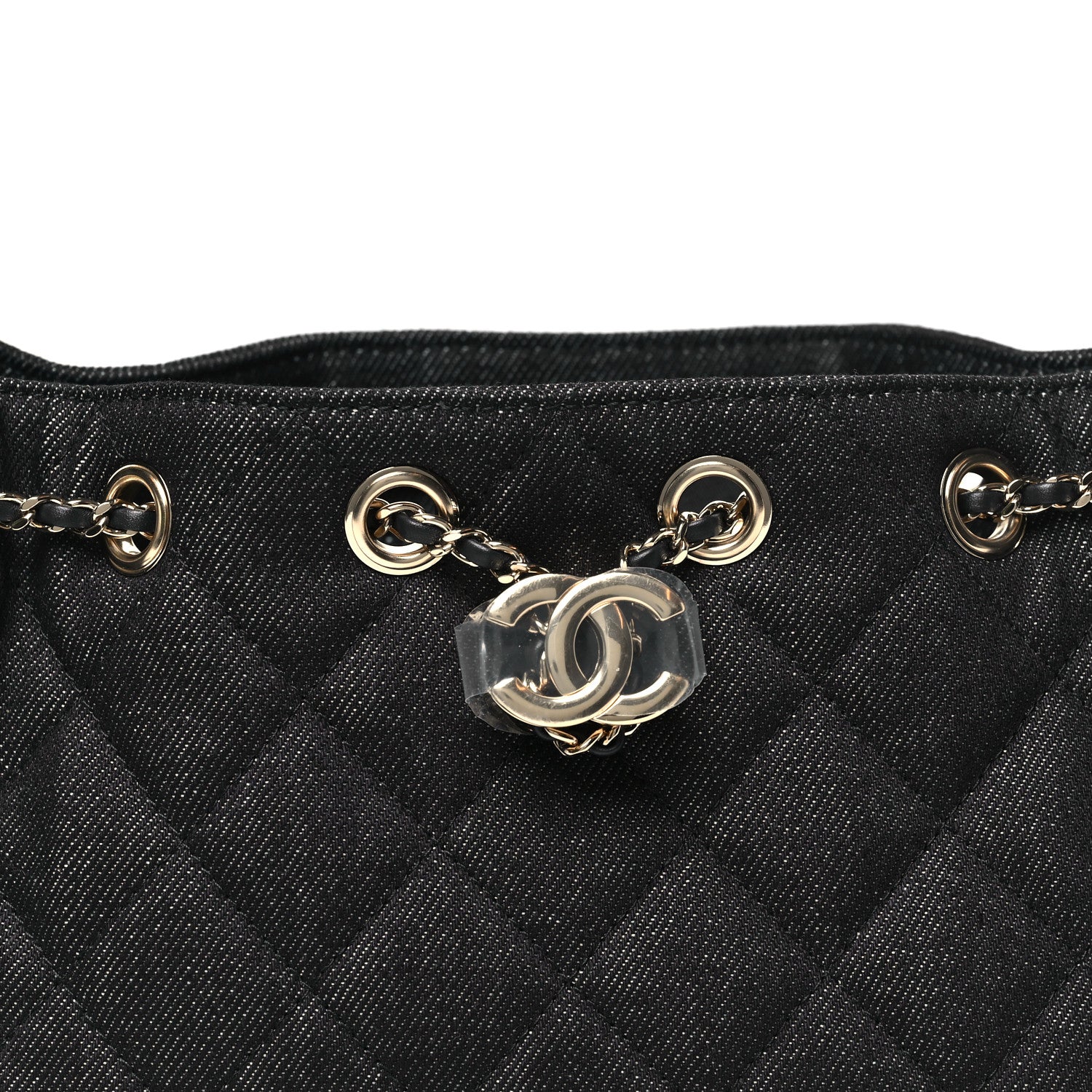 Chanel Denim Quilted Mini Chanel 25 Handbag Dark Blue