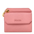 Prada Saffiano Key Ring Card Holder Wallet Petalo