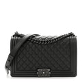 Chanel Caviar Quilted New Medium Boy Flap So Black