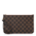 Louis Vuitton Damier Ebene Neverfull MM GM Pochette Rose Ballerine