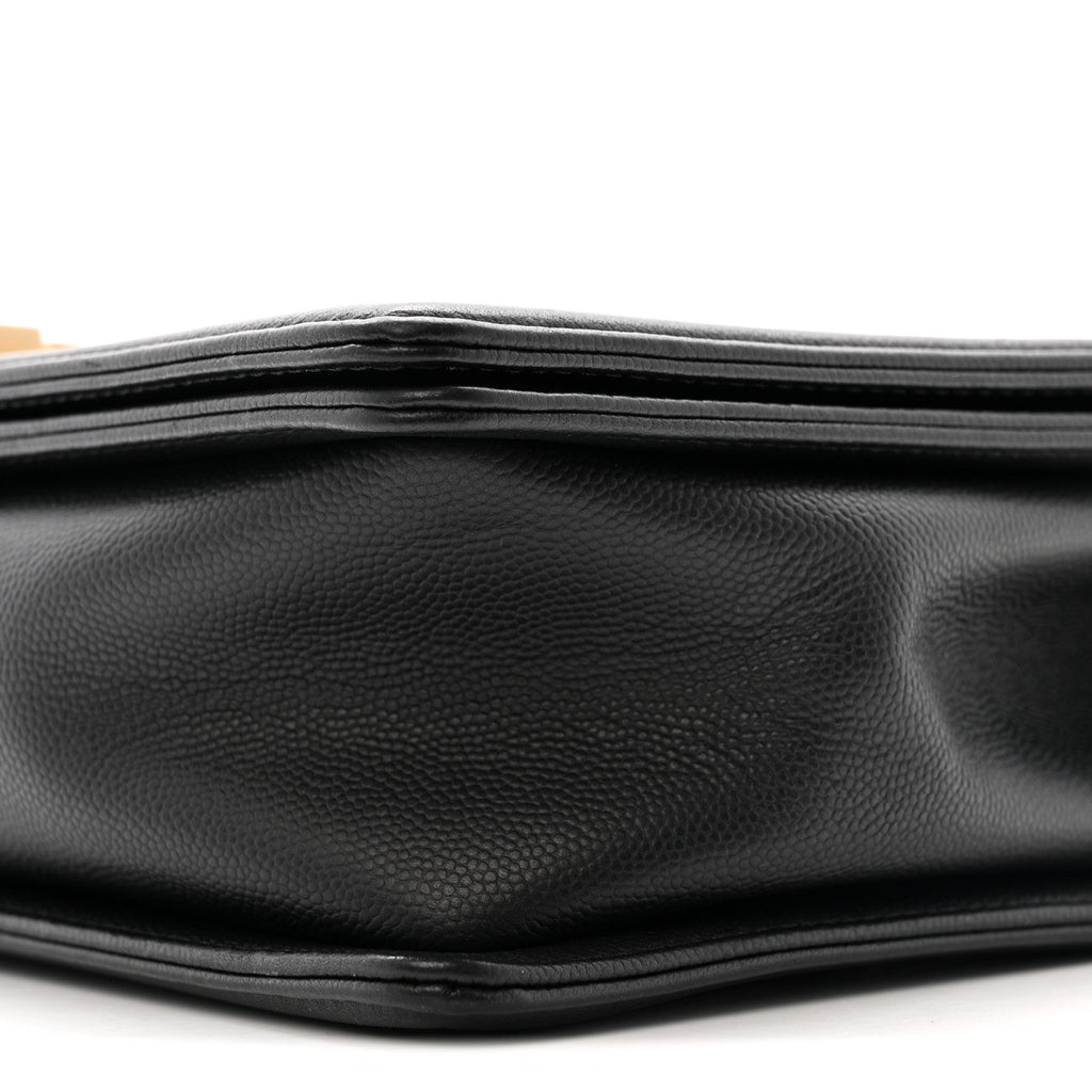 Chanel Caviar Quilted New Medium Boy Flap Black
