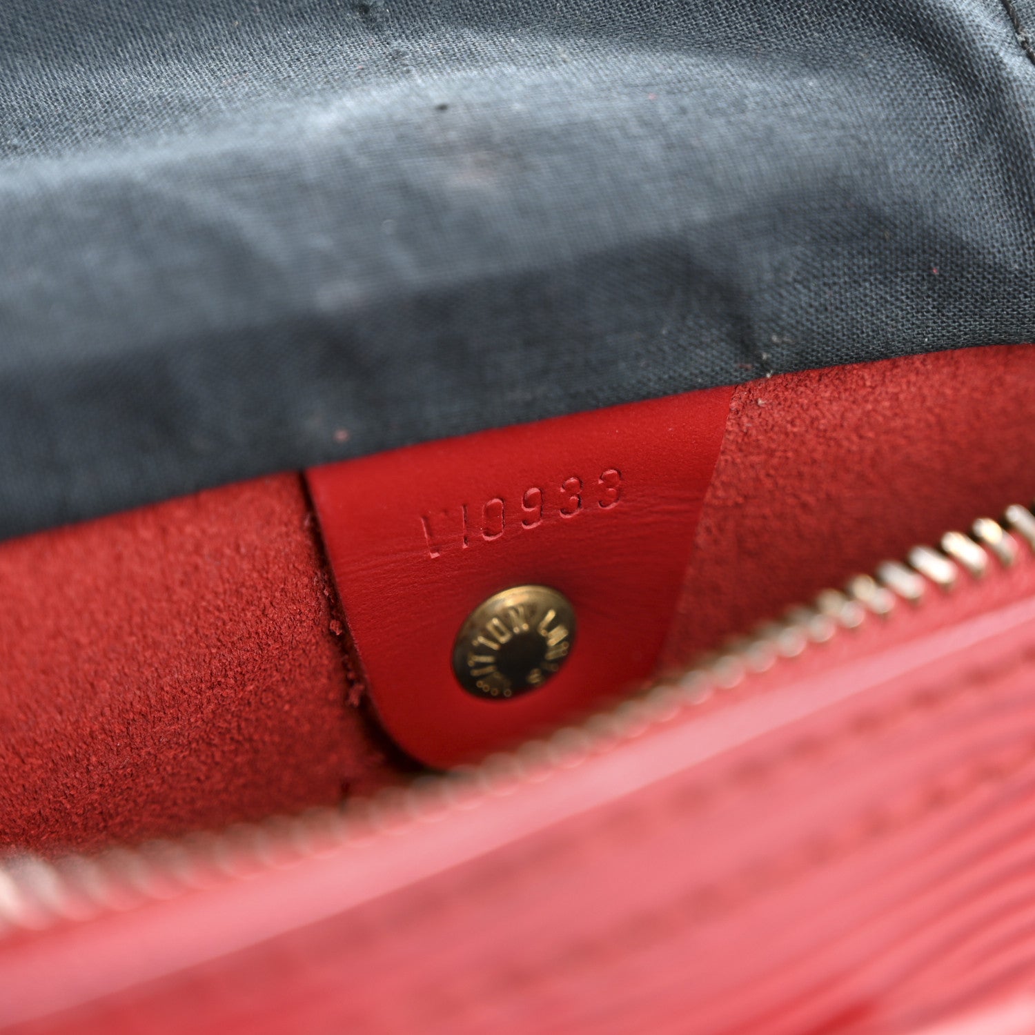Louis Vuitton Epi Speedy 25 Castillan Red