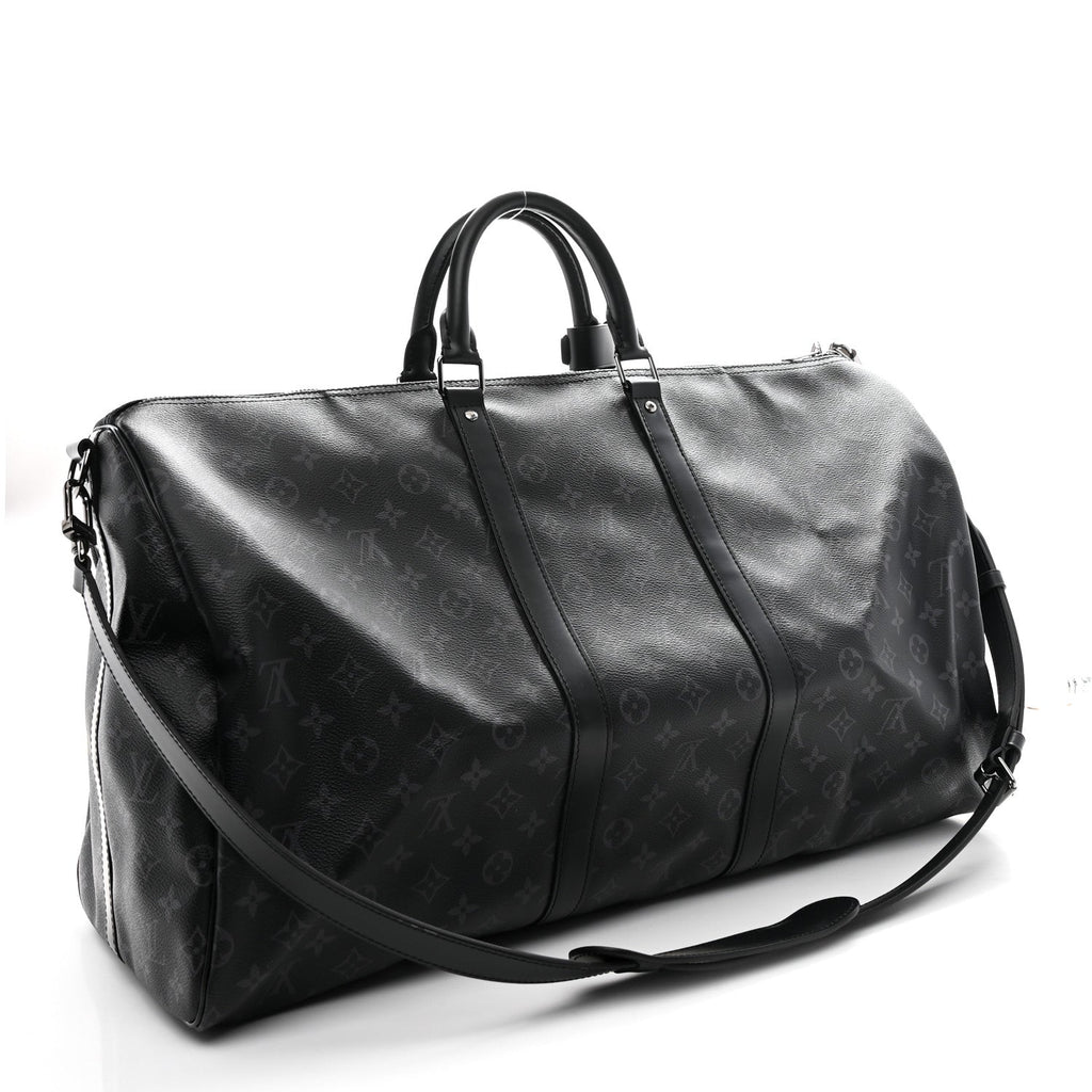Louis Vuitton Monogram Eclipse Keepall Bandouliere 55