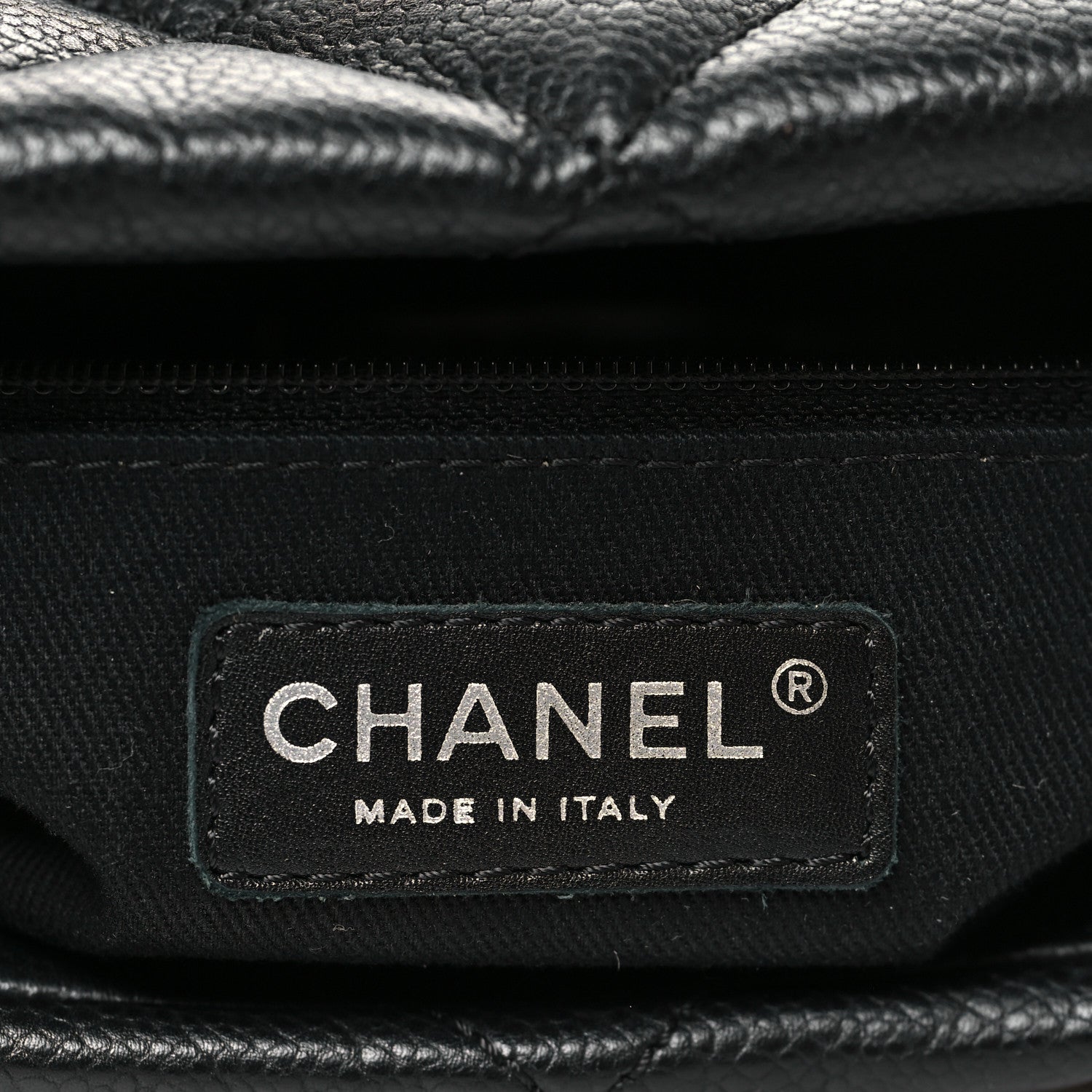 Chanel Caviar Quilted CC Timeless Soft Tote Black