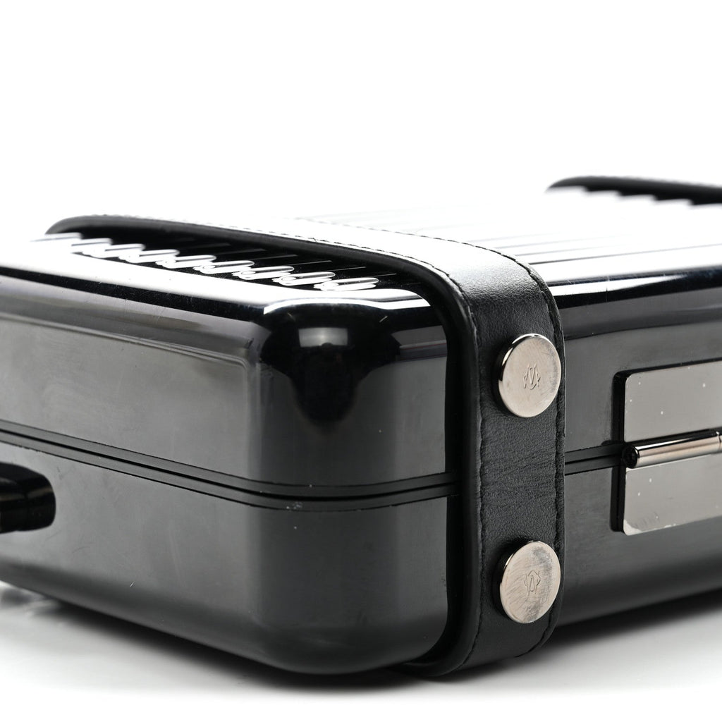 Christian Dior X RIMOWA Aluminum Personal Clutch On Strap Black