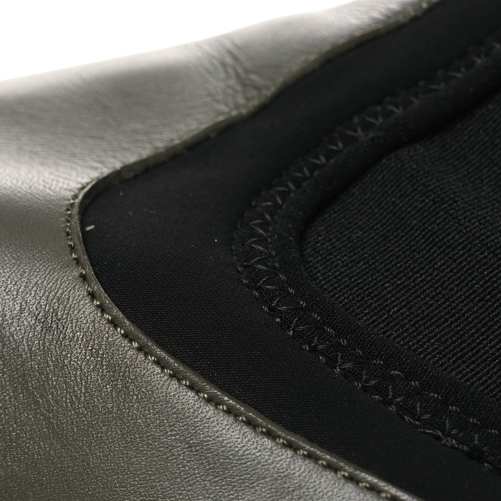 Louis Vuitton Calfskin Beaubourg Ankle Boots 39 Black Green