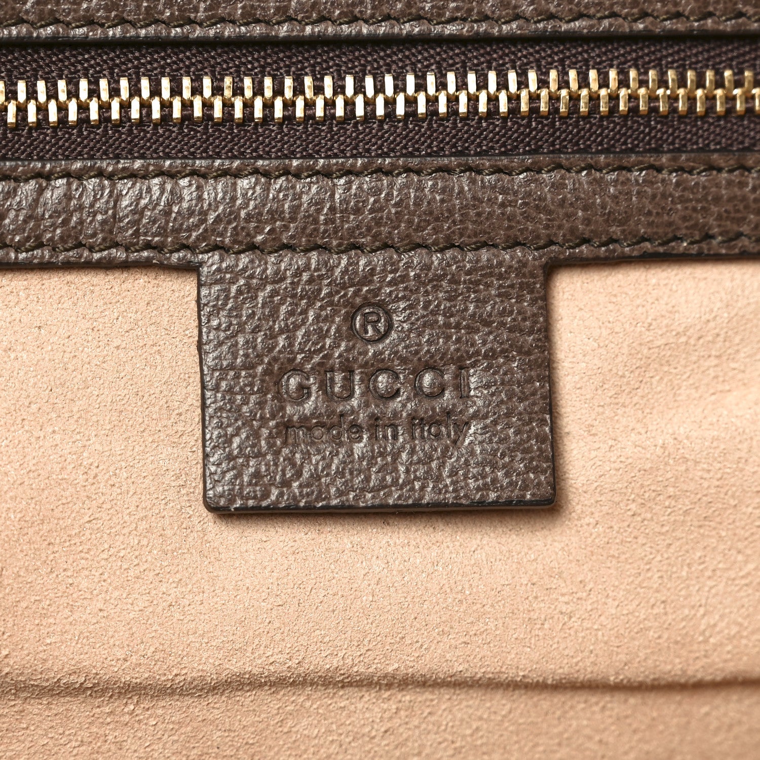 Gucci GG Supreme Monogram Medium Ophidia Shopping Tote Brown