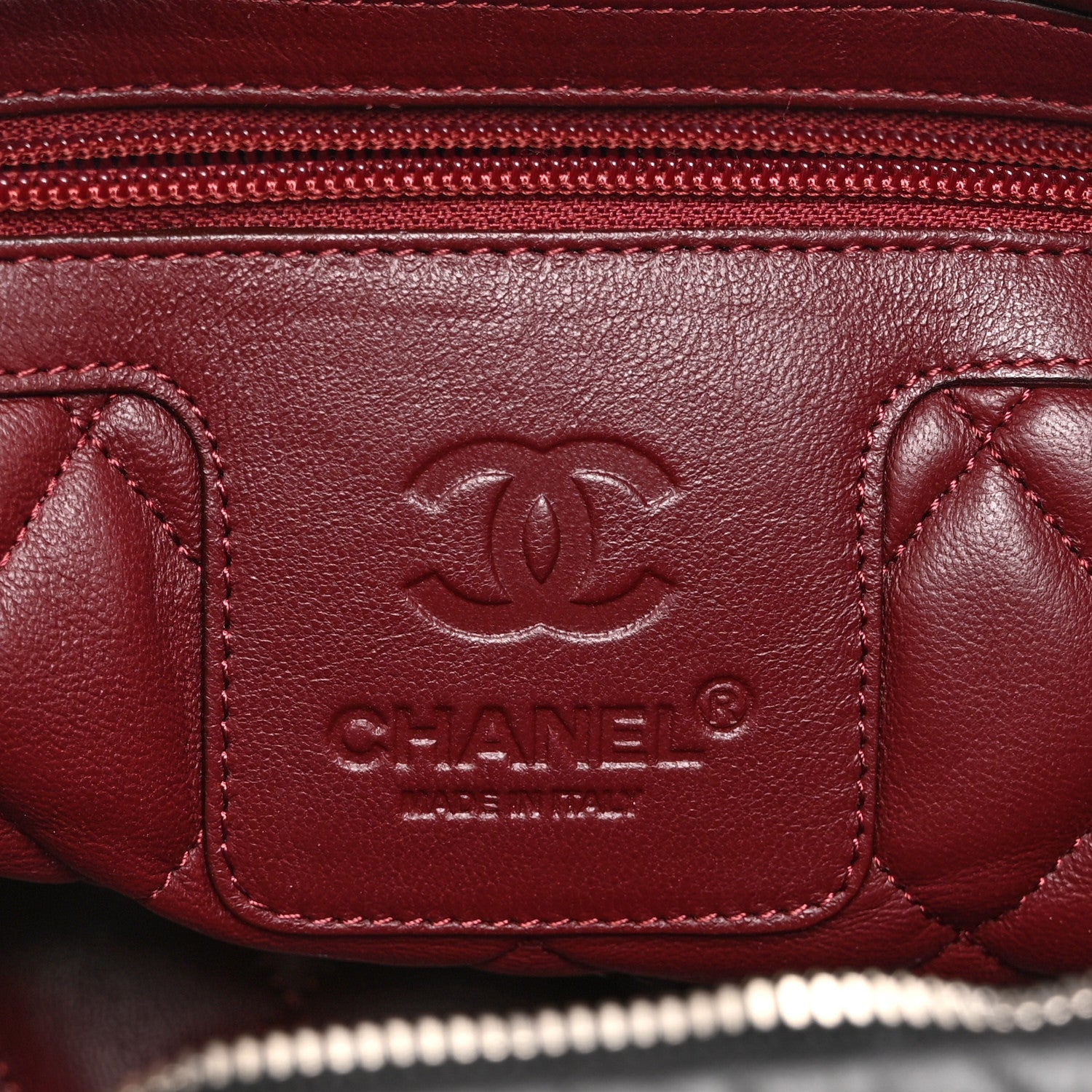 Chanel Lambskin Quilted Medium Coco Cocoon Reversible Tote Black