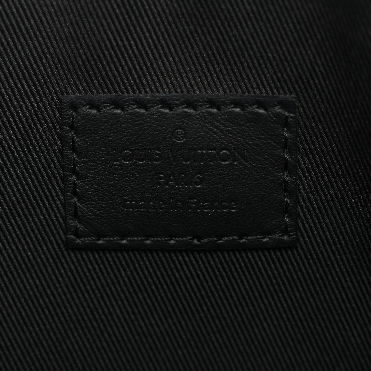 Louis Vuitton Grained Calfskin Aerogram Takeoff Pouch Black
