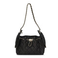 Chanel Denim Quilted Mini Chanel 25 Handbag Dark Blue