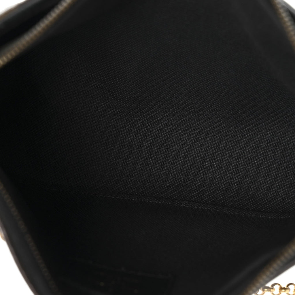 Louis Vuitton Monogram Pallas Clutch Black