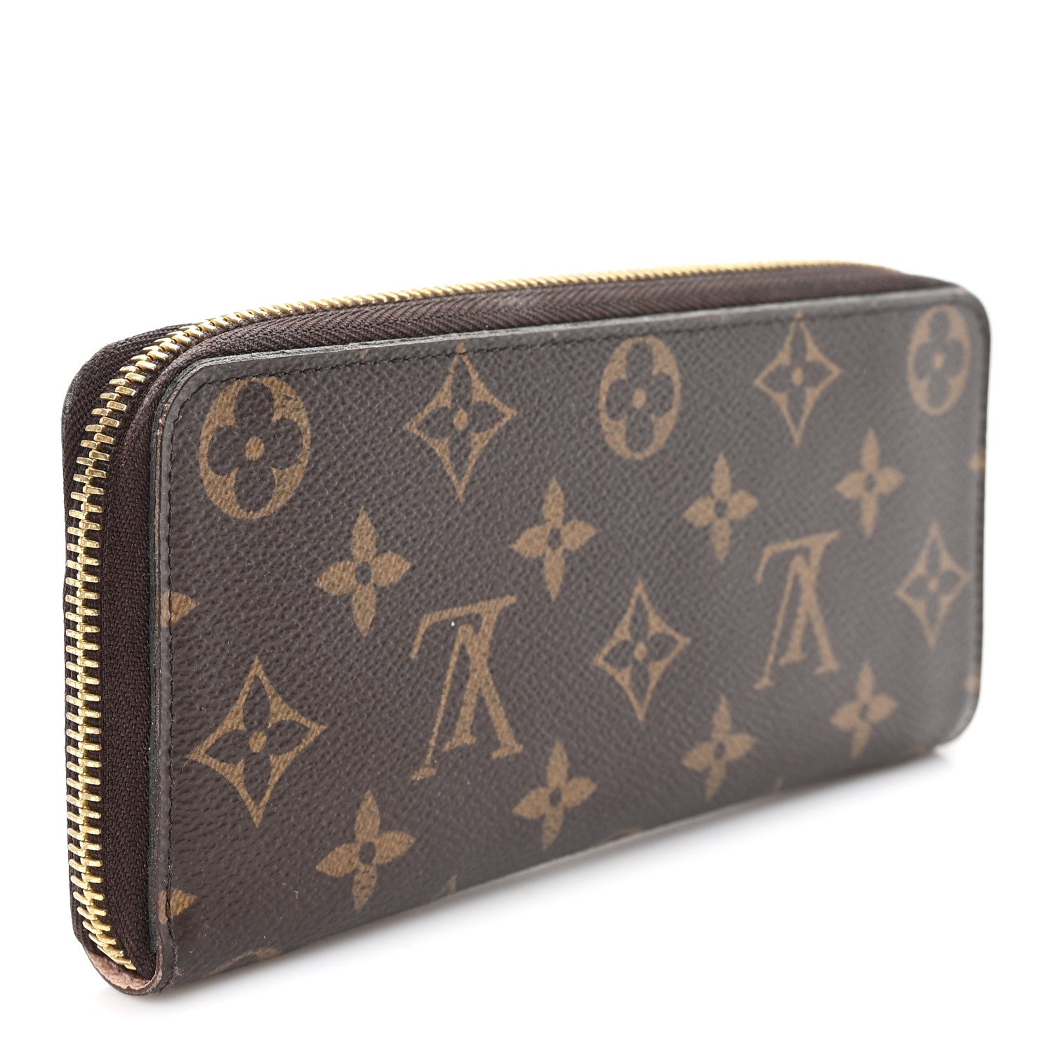 Louis Vuitton Monogram Clemence Wallet Rose Ballerine